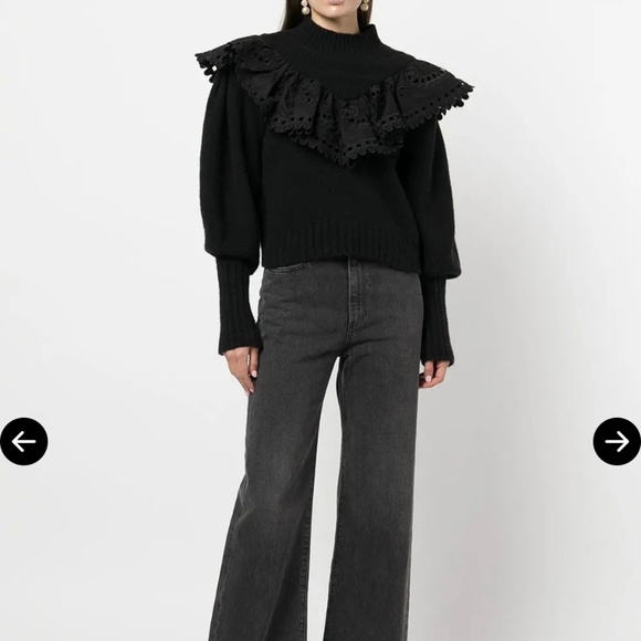 Sea New York Anto Ruffled Knit Jumper SZ small - Picture 1 of 9